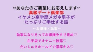 ～あなたのご要望にお応えします～ イケメン高学歴メガネ男子がたっぷりご奉仕する話